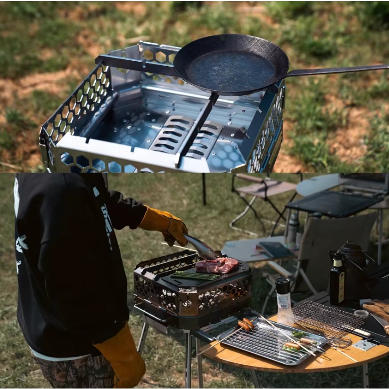 Camping Cooking Equipment Electric - Высококачественная портативная дровяная печь из нержавеющей