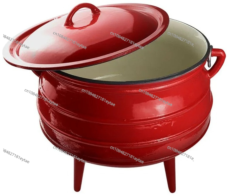 Camping Cooking Dutch Oven - Совершенно новая эмалированная чугунная кастрюля с