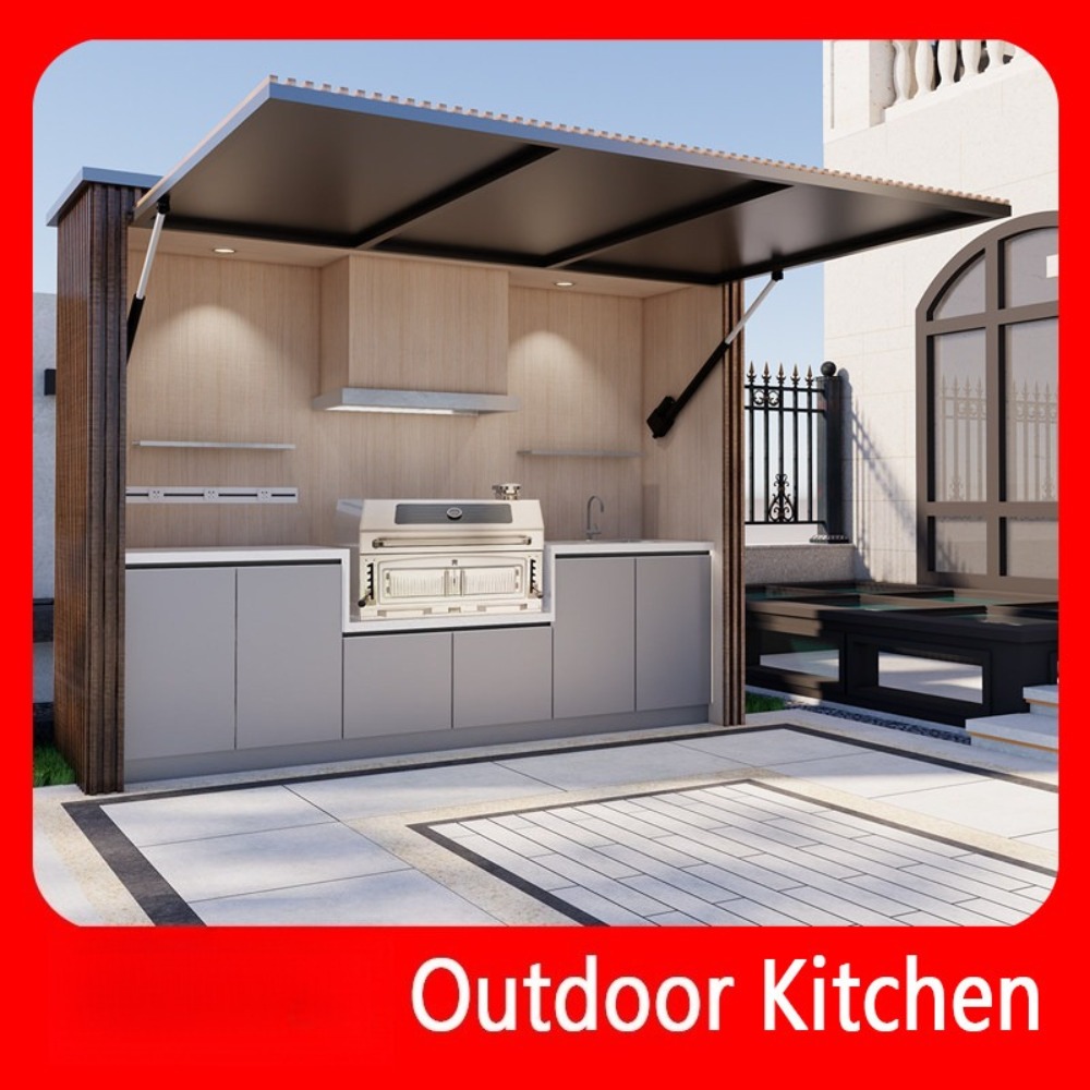 Camping Cooking And Dining Set - Мобильная уличная кухонная станция-остров, складная гриль-станция