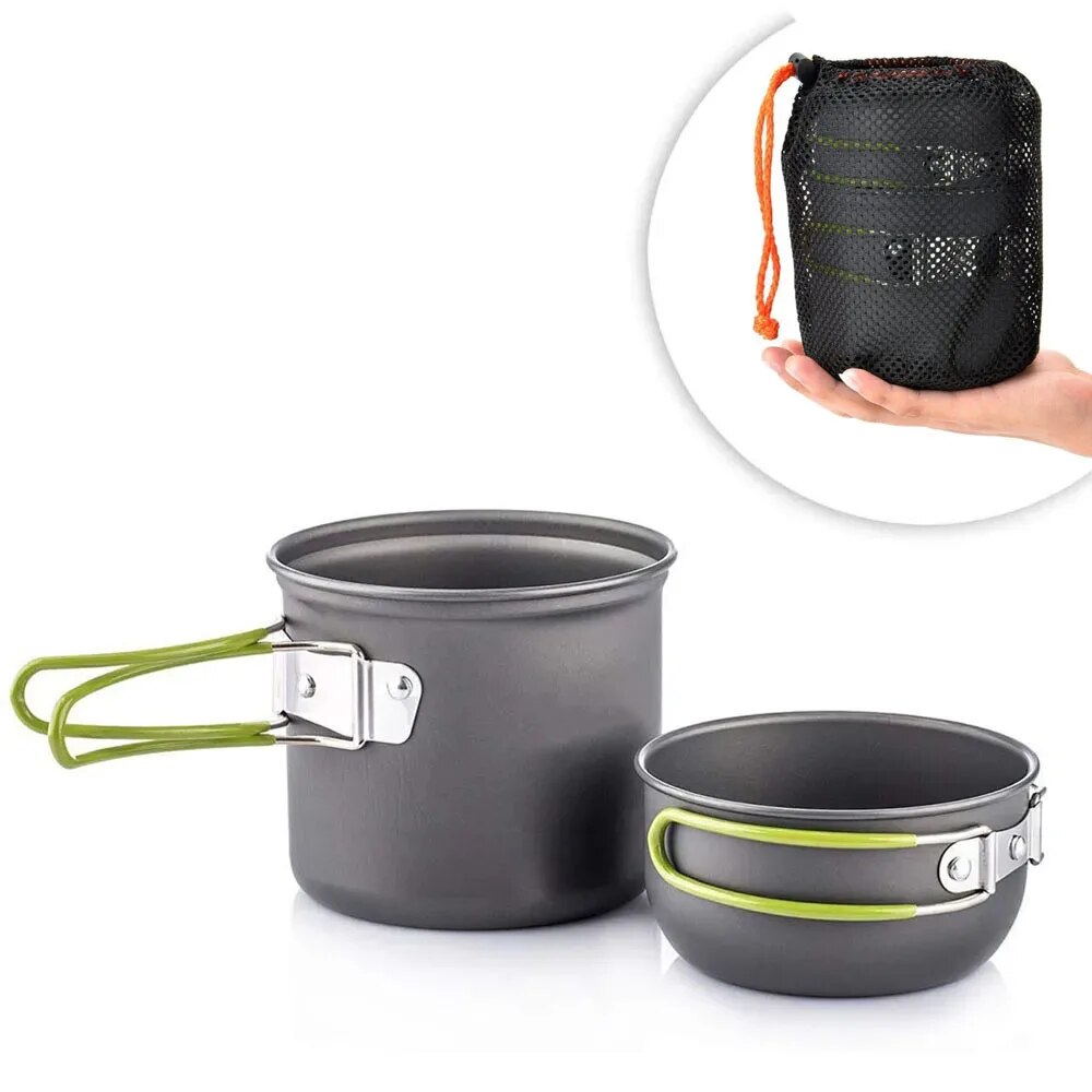 Camping Cooking Full Set - Набор посуды для кемпинга, сверхлегкий набор