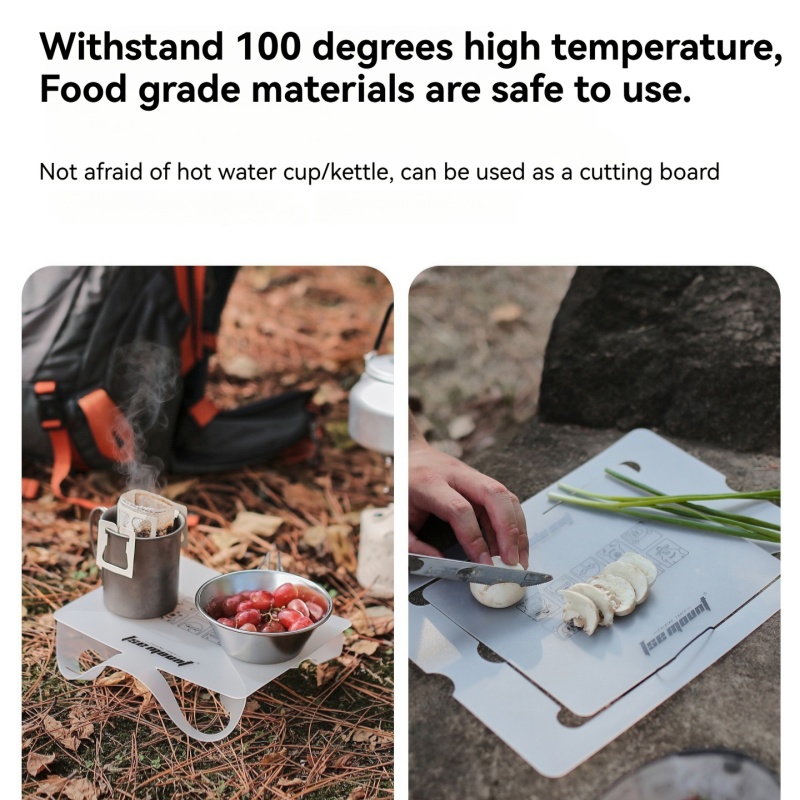 Camping Cooking And Dining Set - Уличный складной стол из полипропиленовой доски,