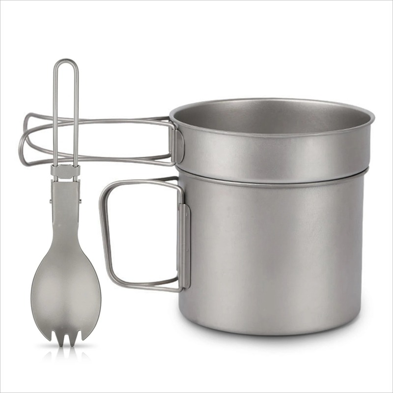 Camp Spork Set - Набор походной посуды Lixada Ultralight Titanium: