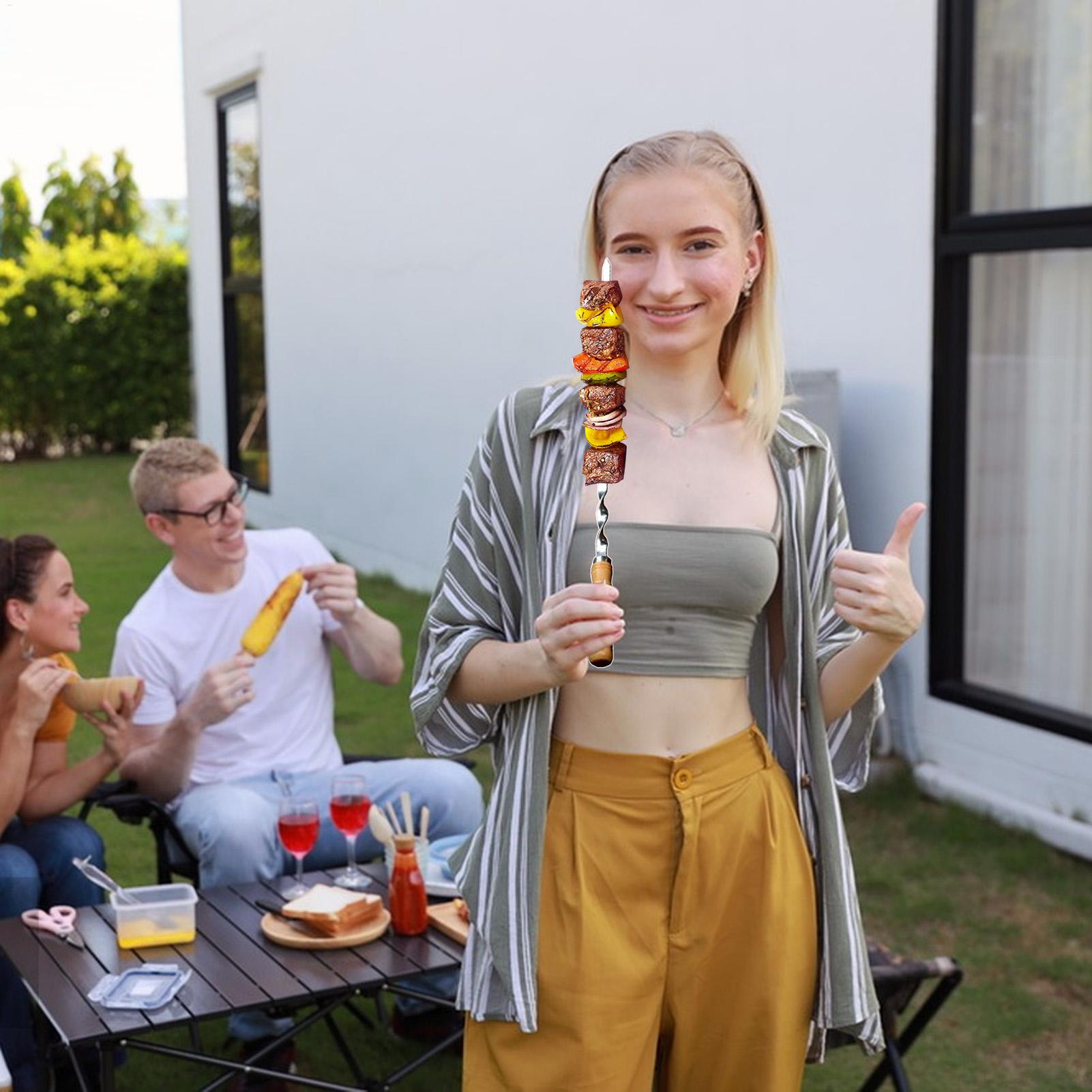 Camping Cooking Vegetables - Металлические шампуры для гриля, шампуры для