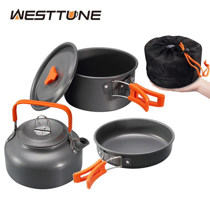Campfire Cooking Anime - WESTTUNE набор посуды для кемпинга, алюминиевый