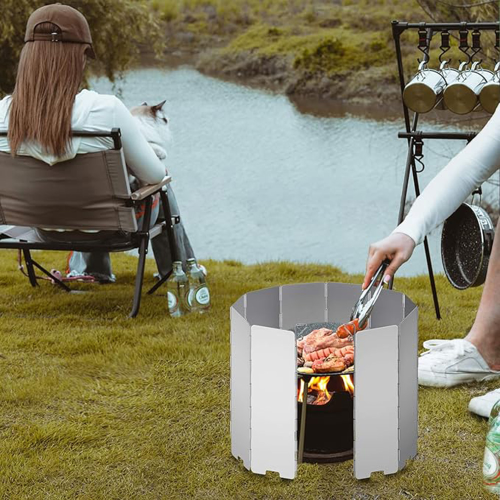 Camping Cooking Set Lightweight - Ветрозащитный экран для газовой плиты на