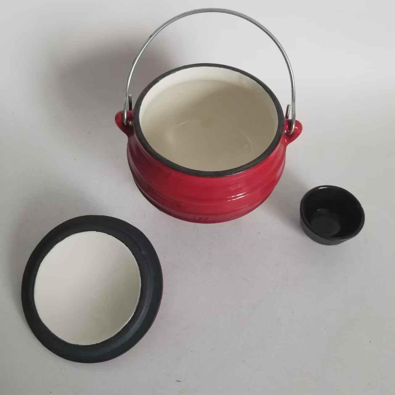 Camping Cooking Dutch Oven - Чугунная эмалированная кастрюля-казан для приготовления пищи