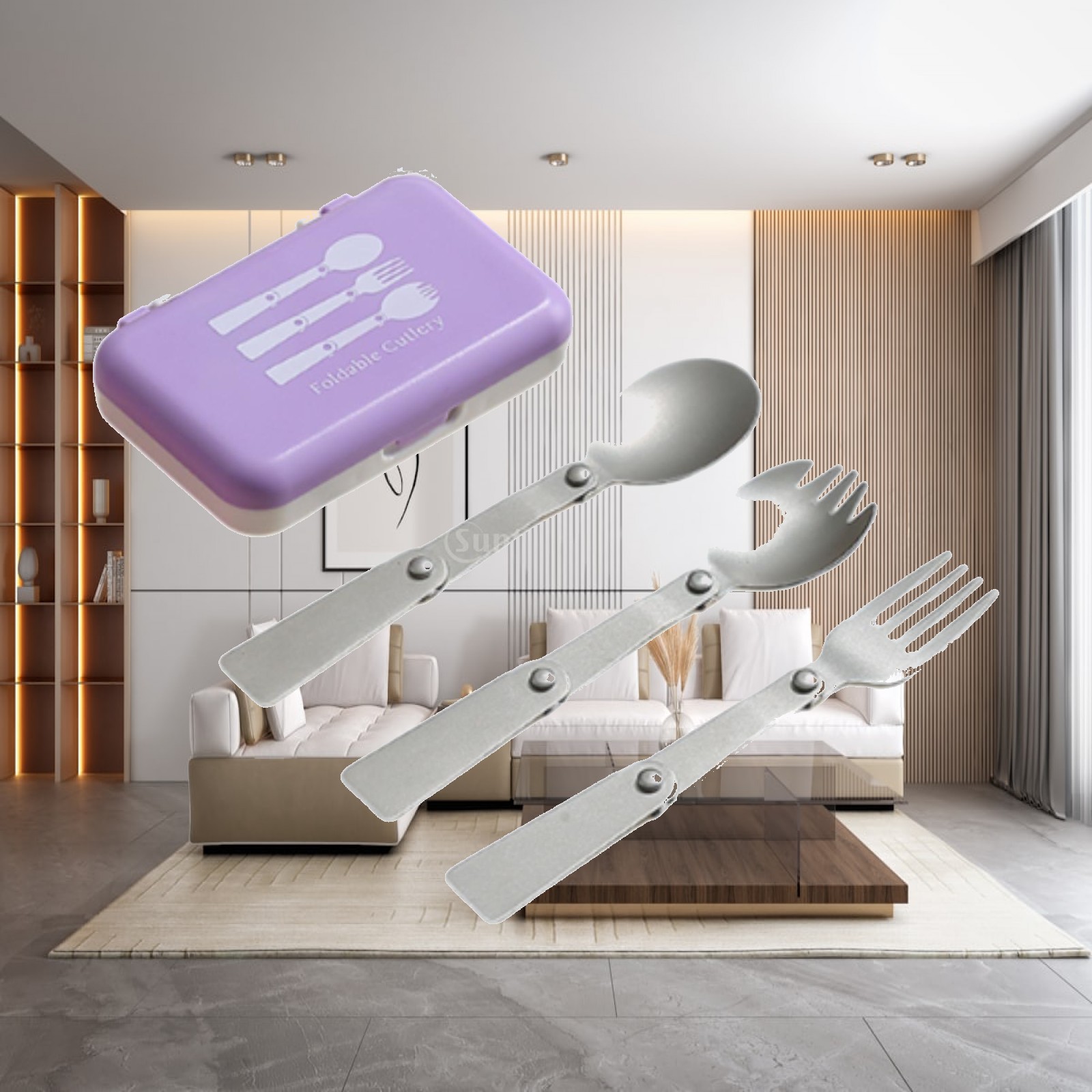 Camp Spork Set - Набор складных столовых приборов для кемпинга: