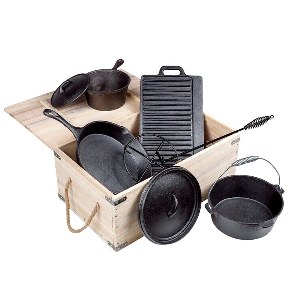 Предварительно приправленная б – обзор и цена Camping Cooking Dutch Oven