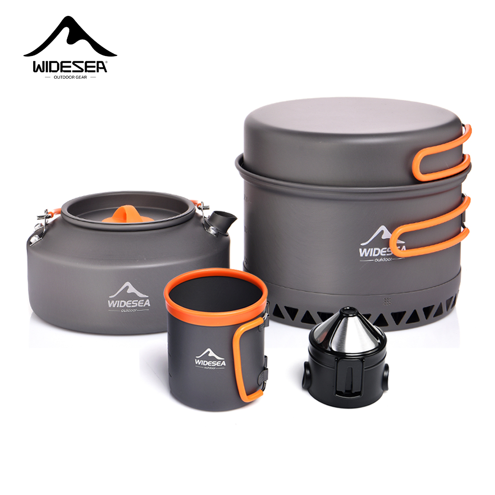 Посуда для кемпинга, набор ули – обзор и цена Camping Cooking Pan Set