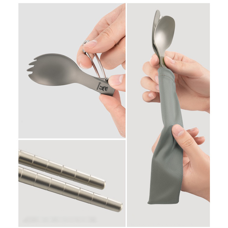 Титановая ложка-вилка для кемп – обзор и цена Camp Spork Set