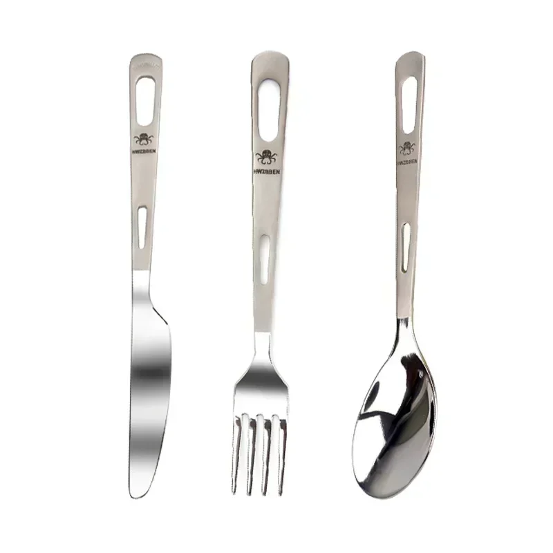 HWZBBEN титановая вилка, ложка – обзор и цена Camping Cooking Full Set