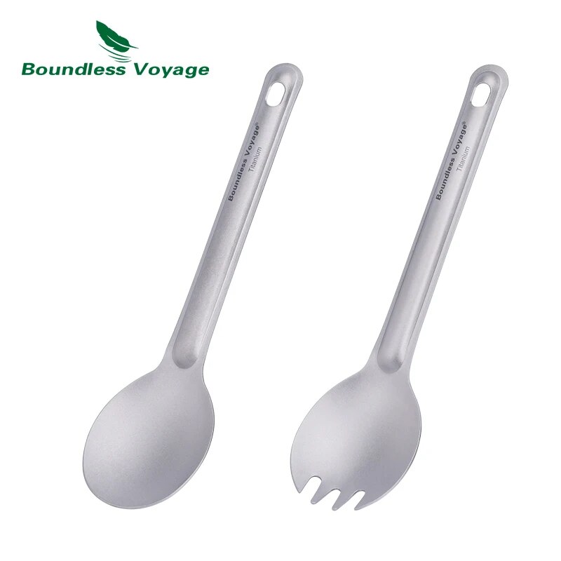 Титановые столовые приборы Bou – обзор и цена Camp Spork Set