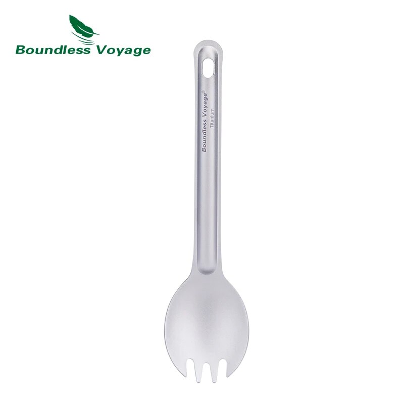 Титановые столовые приборы Bou – обзор и цена Camp Spork Set