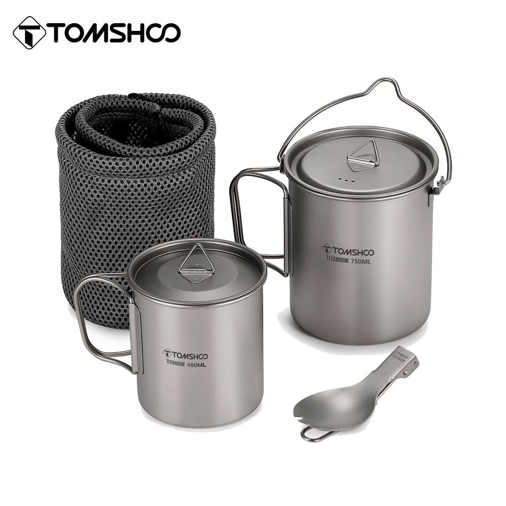 Tomshoo, 3 шт., титановый набо – обзор и цена Camp Spork Set