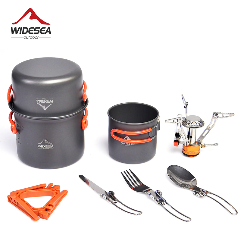 Набор посуды Widesea для кемпи – обзор и цена Camping Cooking Pan Set