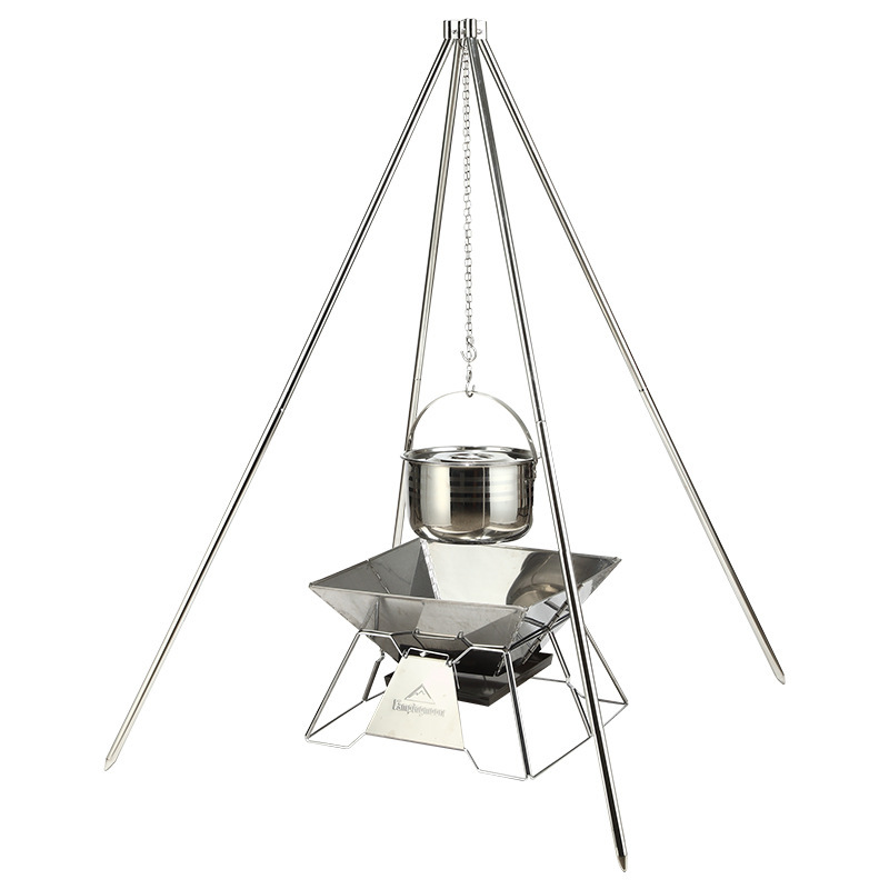 Трехногая подставка из нержаве – обзор и цена Camping Cooking Dutch Oven