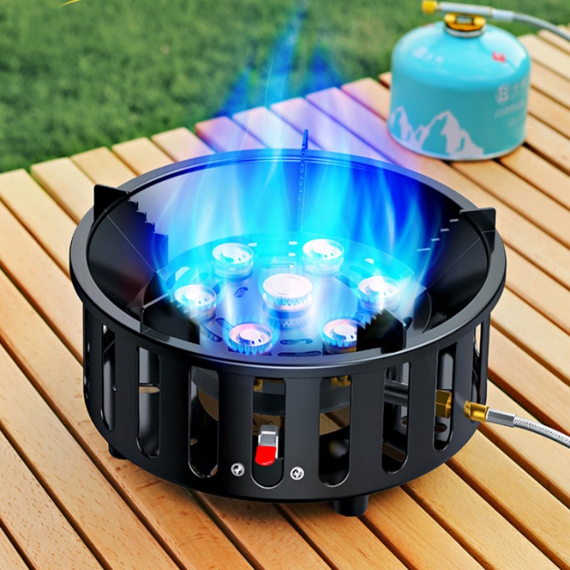 Мощная 7-конфорочная портативн – обзор и цена Camping Cooking With Gas