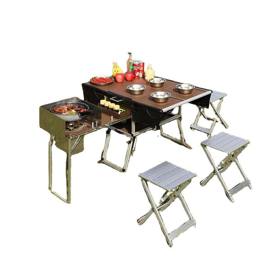 Портативный уличный складной п – обзор и цена Camping Cooking And Dining Set