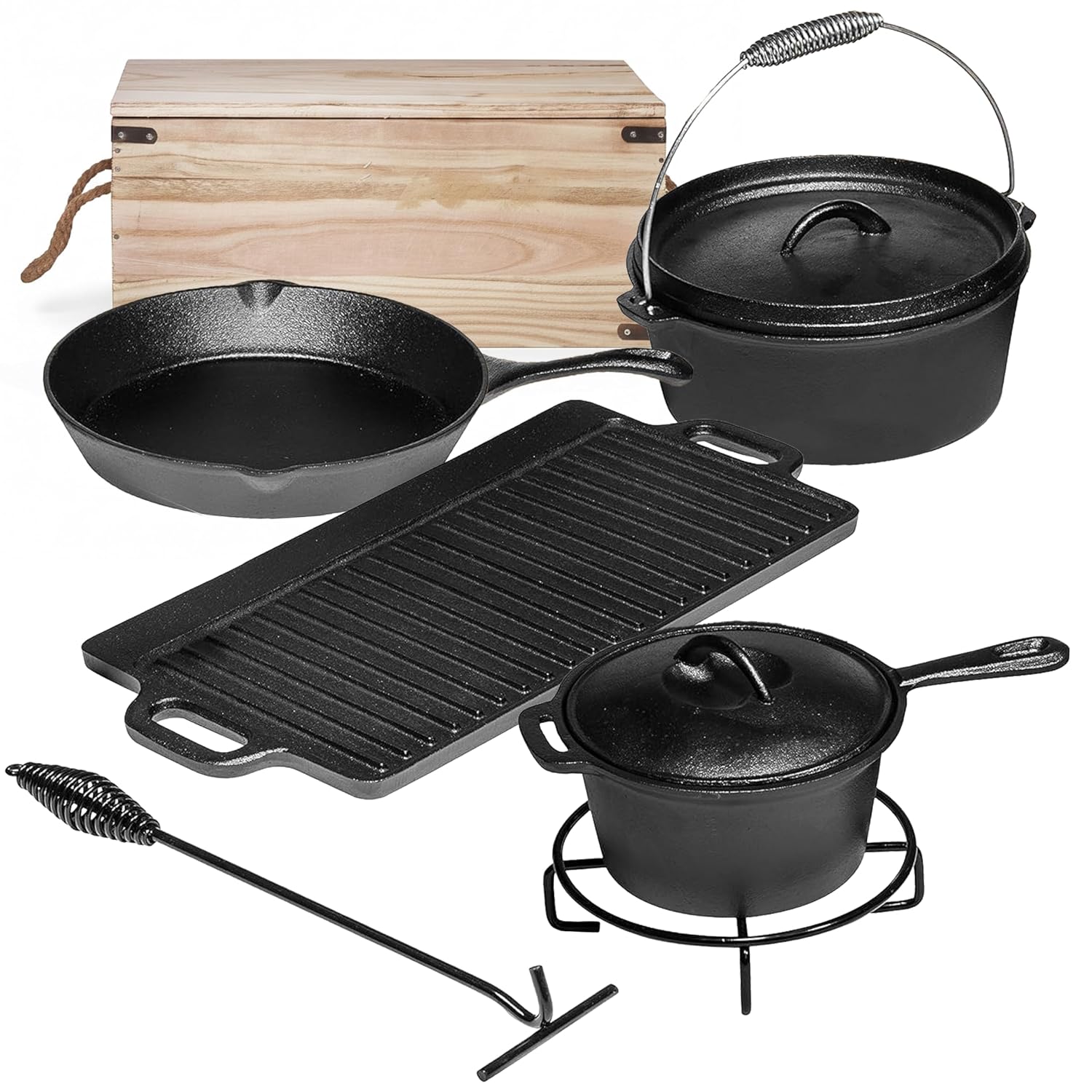 Набор для кемпинговой кухни из – обзор и цена Camping Cooking Dutch Oven