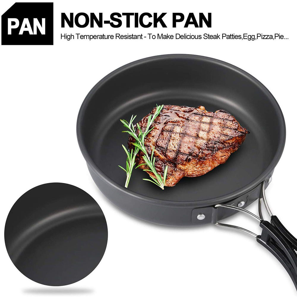 Набор походной посуды из алюми – обзор и цена Camping Cooking Pan Set