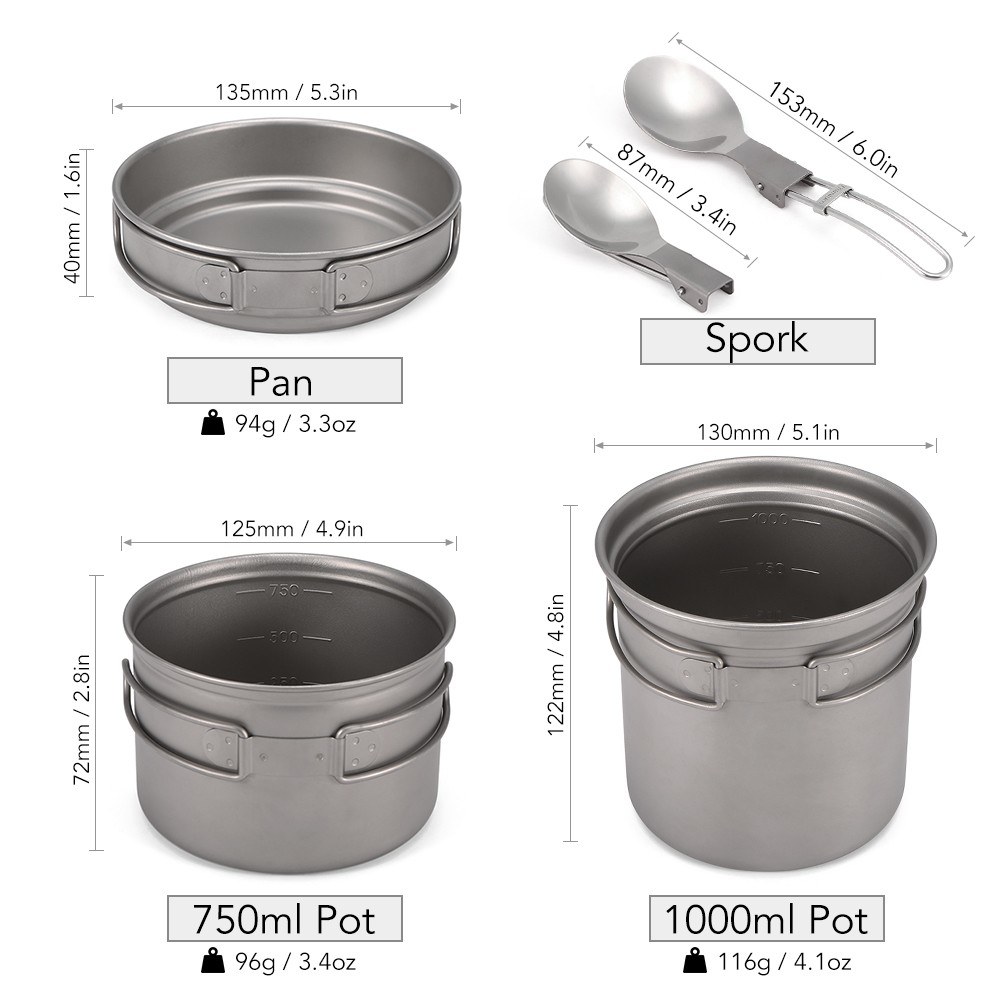 Ультралегкий набор походной по – обзор и цена Camp Spork Set